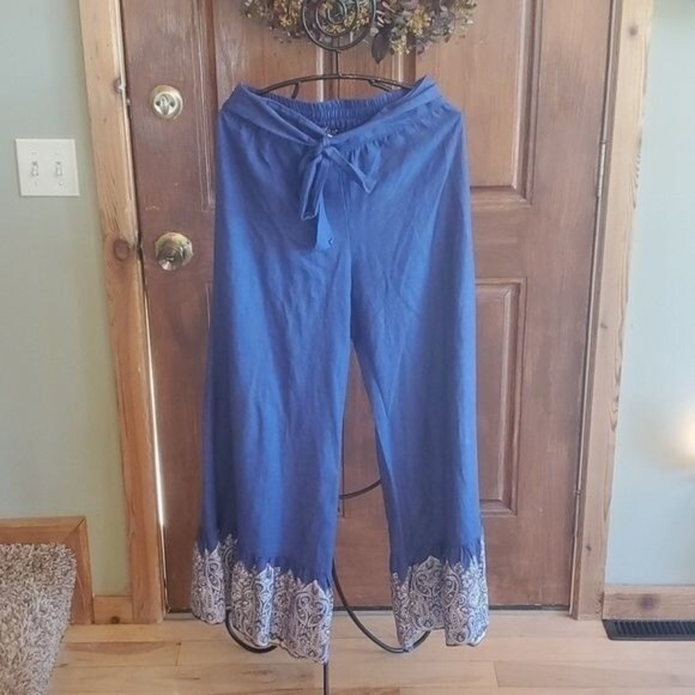 Venus Wide Leg Flared Ruffled Hem Sz 8 Pants